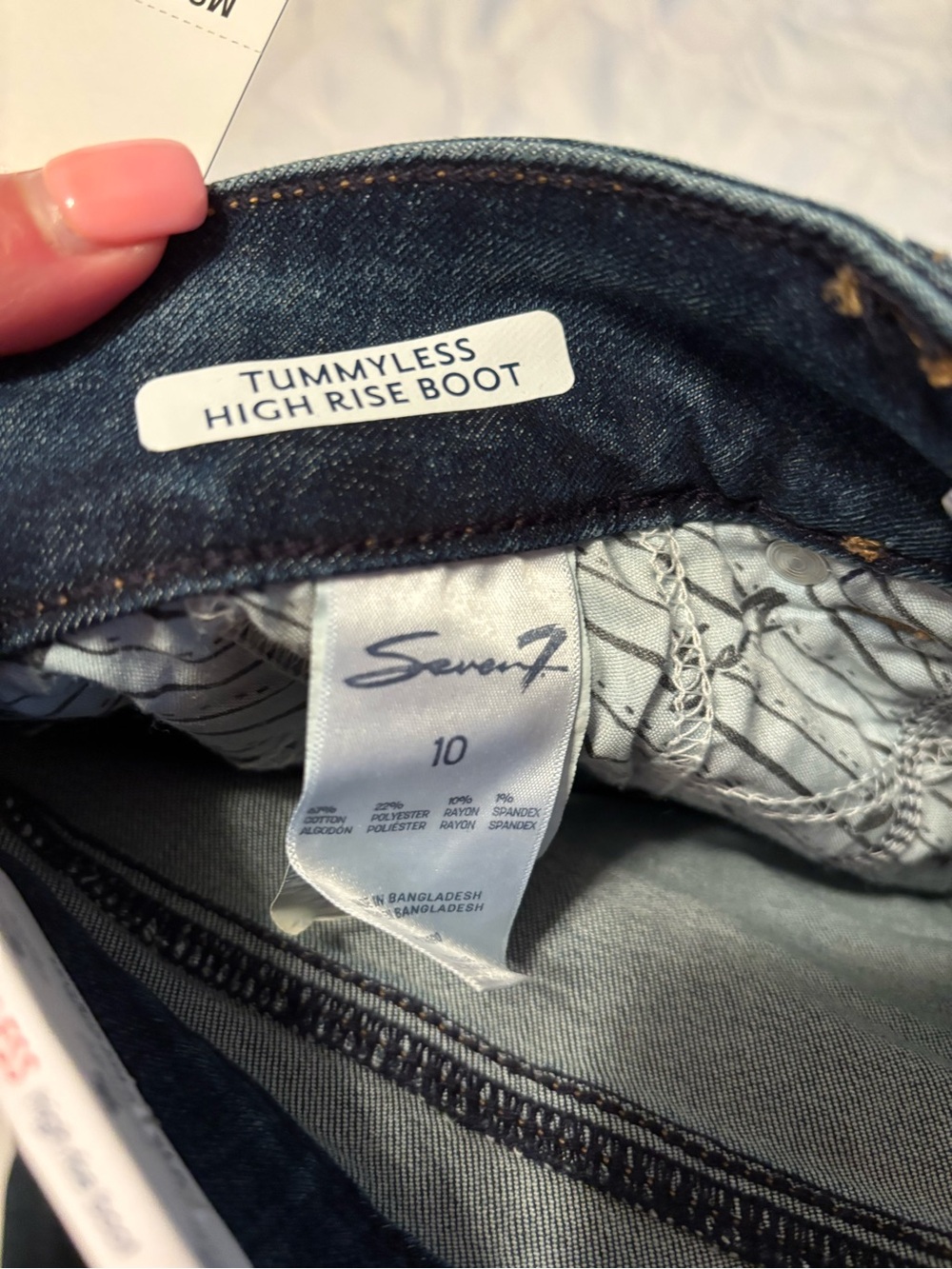 Women’s Dark Blue Denim bootcut Jeans - Picture 3 of 6